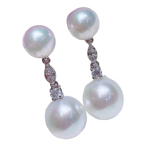 Lange Imitation Perlenohrringe für Frauen mit kubischen ausgefallenen Braut Hochzeit Ohrringe Geschenk Modeschmuck von Hao Wu Xuan