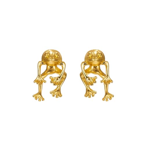Lustige grüne Frosch Ohrstecker für Frauen kreative übertriebene niedliche Cartoon baumeln Tropfen Piercing Schmuck Party Ohr Geschenke von Hao Wu Xuan