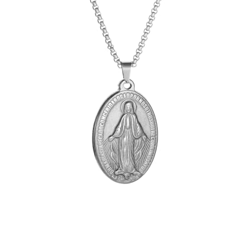 Männer Frauen Anhänger Unsere Liebe Frau von Guadalupe Halskette Glück Gebet Amulett Schmuck von Hao Wu Xuan