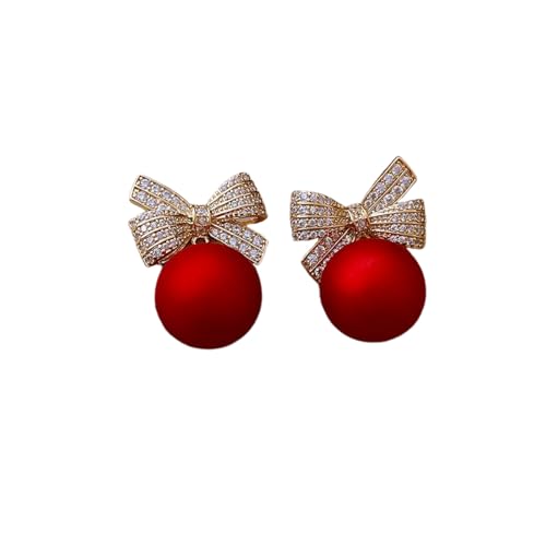Mode Schleife Knoten Frauen Ohrringe Ohrstecker Ohrschmuck Schneeflocke Glocken Schleife Party Hochzeit Elegant Niedlich Grils Tropfen Geschenke von Hao Wu Xuan