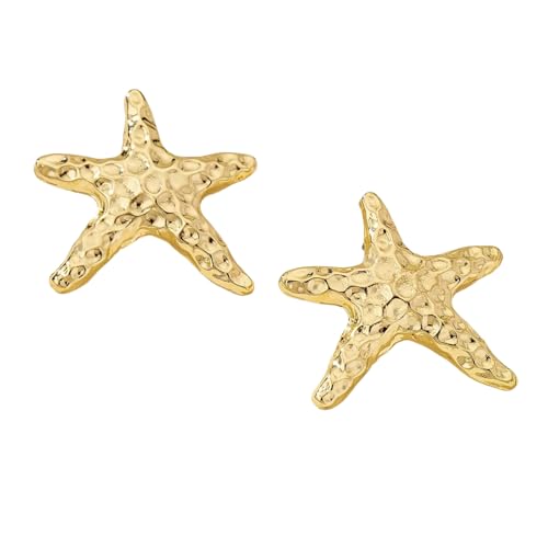 Mode Seestern Perle Ohrstecker Für Frauen Mädchen Minimalistisch Gold Farbe Seestern Ohrringe Sommer Strand Schmuck Geschenk Accessoire von Hao Wu Xuan