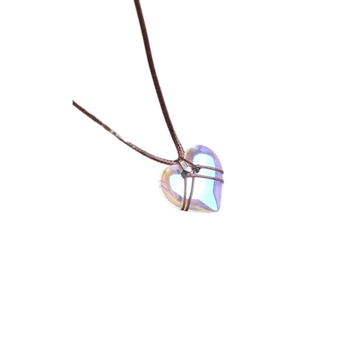 Mode süße Puppe schöne Prinzessin Liebe Meerjungfrau Ji Kristall Pfirsich Herz Wunsch Halskette Glück Prinzessin Wächter Anhänger Geschenk von Hao Wu Xuan