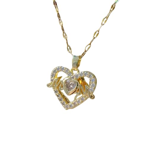 Modische Micro Intarsien Wunderschöne Verstellbare Liebe Mama Halskette Klassisches personalisiertes Muttertagsgeschenk von Hao Wu Xuan