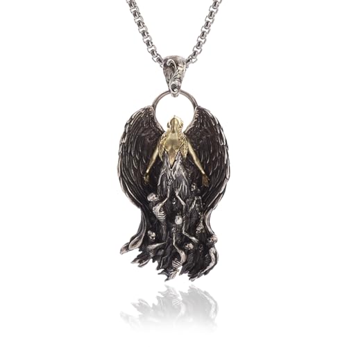 Mutter des Fegefeuers Dämonen Anhänger Flügel Engel Göttin Anhänger Halskette für Männer Trend Punk Gothic Frauen Schmuck von Hao Wu Xuan