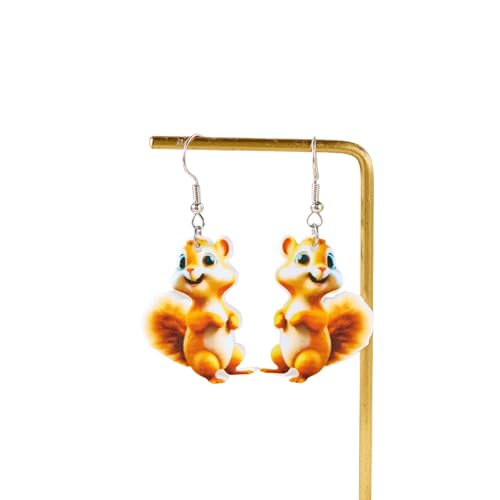Niedliche Cartoon Eichhörnchen Kegel Tropfen Ohrringe für Frauen Tier Ohrstecker baumeln gepierct Thanksgiving Tag Schmuck Niedliche Cartoon Eichhörnchen Kegel Tropfen Ohrringe für Frauen Tier Ohrstecker baumeln gepierct Thanksgiving Tag Schmuck von Hao Wu Xuan