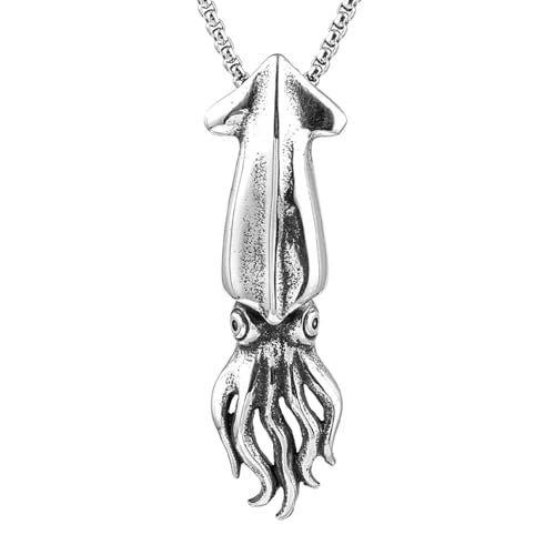 Punk Mode Oktopus Anhänger Halsketten Für Männer Edelstahl Tier Street Rock Halskette Kette Schmuck Punk Mode Oktopus Anhänger Halsketten Für Männer Edelstahl Tier Street Rock Halskette Kette Schmuck von Hao Wu Xuan