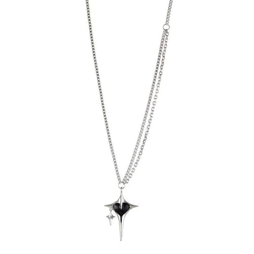 Punk Star Ohrringe Emaille Liebe Kreuz Ohrhänger Goth Accessoires Piercing Damen Ohrring von Hao Wu Xuan