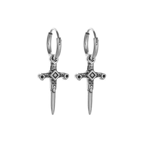 Retro Beliebte Hip Hop Rock Zirkon Kreuz Schwert Ohrringe Männer Frauen Hypoallergene Ohrringe Punk Street Party Schmuck Retro Beliebte Hip Hop Rock Zirkon Kreuz Schwert Ohrringe Männer Frauen Hypoallergene Ohrringe Punk Street Party Schmuck von Hao Wu Xuan