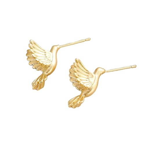 Retro Kolibri Ohrstecker Ohrringe Damen Personalisiert Ohrring Hip-Hop Avantgarde Herren Minimalistischer Schmuck Party Zubehör von Hao Wu Xuan
