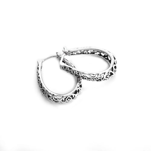 Retro beliebte hohle geschnitzte Ohrringe für Männer und Frauen Trendige hypoallergene Ohrringe Schmuck von Hao Wu Xuan