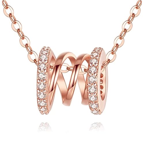 Roségold Farbe Taille Anhänger Halskette für Frauen zierliche Modeaccessoires Tägliche Kleidung Vielseitige Dame Schmuck Schiff von Hao Wu Xuan