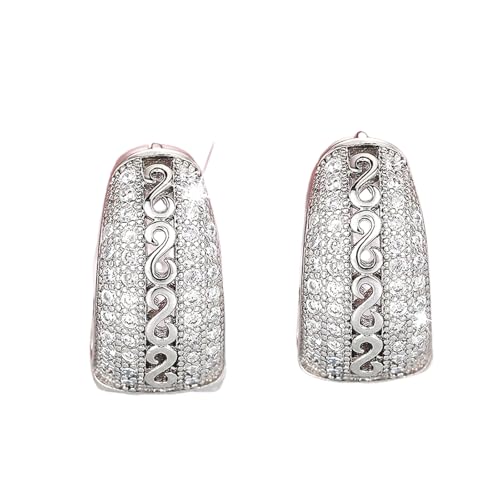 Schicke Creolen Frauen Gold Farbe/Silber Farbe Luxus Trendige Weibliche Kreis Ohrringe Moderne Mode Schmuck Schiff von Hao Wu Xuan