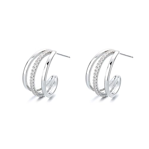 Silber Farbe Klauen Ohrstecker für Frauen Alltag Mode Luxus Weibliche Ohr Accessoires OL Stil Schmuck von Hao Wu Xuan