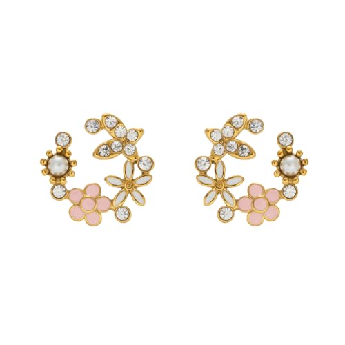 Sommer Vergoldete Rosa Schöne Blume Ohrringe Hypoallergen Edelstahl Koreanisch Zierlicher Schmuck Sommer Vergoldete Rosa Schöne Blume Ohrringe Hypoallergen Edelstahl Koreanisch Zierlicher Schmuck von Hao Wu Xuan