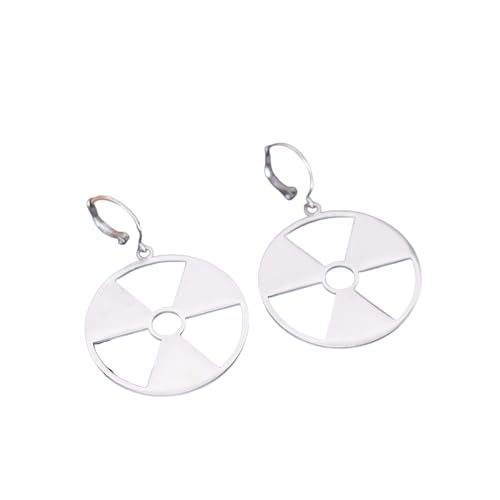 Strahlungsgefahr Symbol Anhänger Radioaktiver Ohrring Hulk Logo Nuklear Emblem Cyber Goth Logo Industriell Imprint Stalker von Hao Wu Xuan
