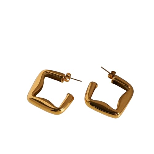 Vergoldet Vintage Exquisit Poliert Hohl Quadrat G Elegante Dame Ohrringe Hypoallergen Edelstahl Schmuck Vergoldet Vintage Exquisit Poliert Hohl Quadrat G Elegante Dame Ohrringe Hypoallergen Edelstahl Schmuck von Hao Wu Xuan