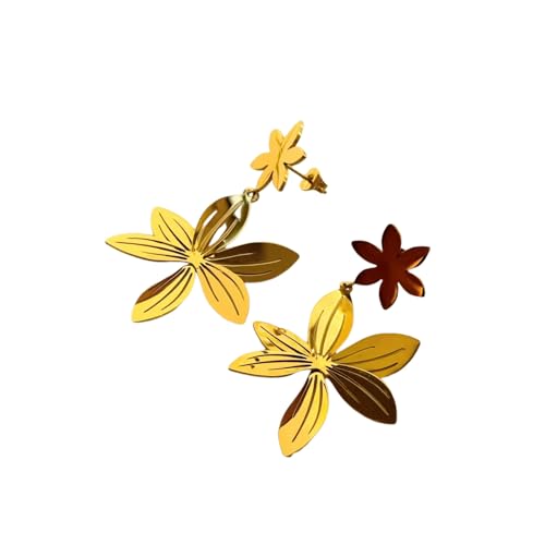 Vergoldete Vintage African Designer Maple Leaf Ohrringe Hypoallergener Edelstahl Zierlicher Schmuck Vergoldete Vintage African Designer Maple Leaf Ohrringe Hypoallergener Edelstahl Zierlicher Schmuck von Hao Wu Xuan