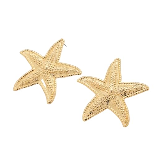 Vintage Gold Farbe Seestern Ohrstecker Für Frauen Sommer Meer Strand Perle Stern Muschel Ohrringe Vaion Ozean Party Schmuck Geschenk von Hao Wu Xuan