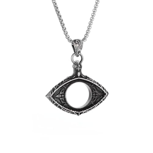 Vintage Hollow Devil's Eye Anhänger Halskette Männer Frauen Punk Hip Hop Radfahren Schmuck Geschenk von Hao Wu Xuan