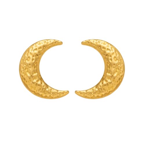 Vintage Moon Minimalistische Tänzerin Ohrringe Vergoldete hypoallergene Edelstahl Theater Requisite Schmuck für Frauen von Hao Wu Xuan