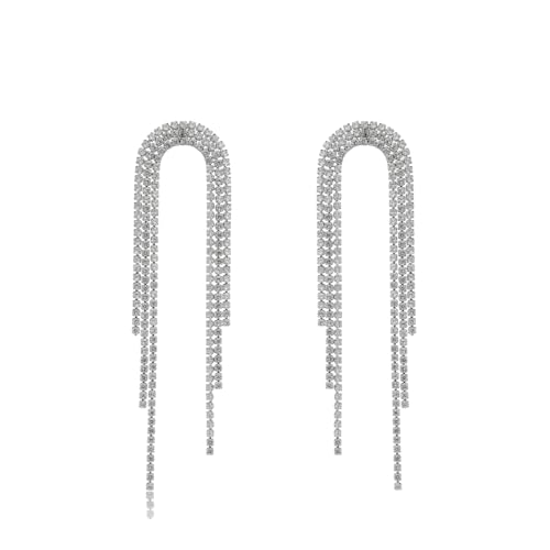 Vintage Quaste Tennis Zirkon Einzigartige Künstler Ohrringe Vergoldet Hypoallergen Edelstahl Schmuck Frauen von Hao Wu Xuan