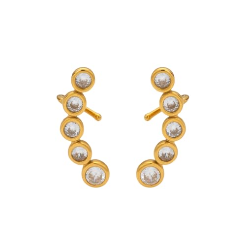 Vintage Runde Zirkon Ohrringe Ins Trendy Pvd vergoldete Edelstahl Schauspieler Requisite Schmuck Geschenke Vintage Runde Zirkon Ohrringe Ins Trendy Pvd vergoldete Edelstahl Schauspieler Requisite Schmuck Geschenke von Hao Wu Xuan