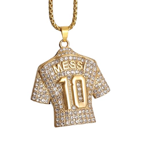 Voller Zirkon Anhänger Halskette Hip Hop Cool Mumber 10 Super Fußball Star Fan Edelstahl Schlüsselbein Charming Schmuck Männer Halskette Voller Zirkon Anhänger Halskette Hip Hop Cool Mumber 10 Super Fußball Star Fan Edelstahl Schlüsselbein Charming Schmuck Männer Halskette von Hao Wu Xuan