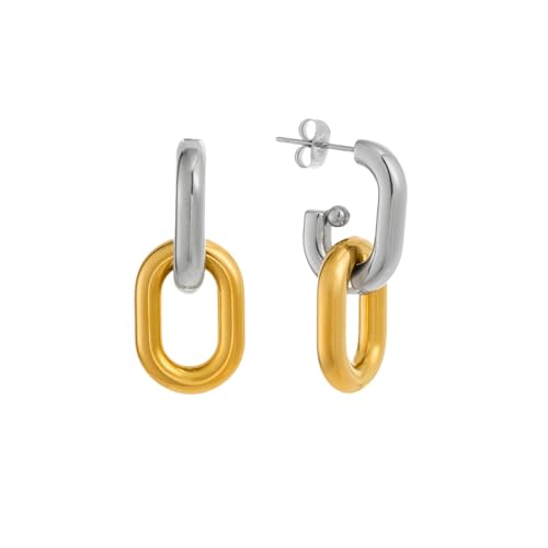 Zigeuner Doppelkreis Spiegel Gemischte Ohrringe 2025 INS Vergoldete hypoallergene Edelstahl Dame Schmuck Geschenk Zigeuner Doppelkreis Spiegel Gemischte Ohrringe 2025 INS Vergoldete hypoallergene Edelstahl Dame Schmuck Geschenk von Hao Wu Xuan