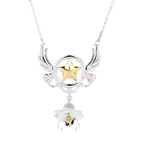 dongsheng Anime Karte Captor Sakura Halskette Stern Blumen Cardcaptor Sakura Cosplay Anhänger Frau Mädchen Schmuck -30 von Hao Wu Xuan
