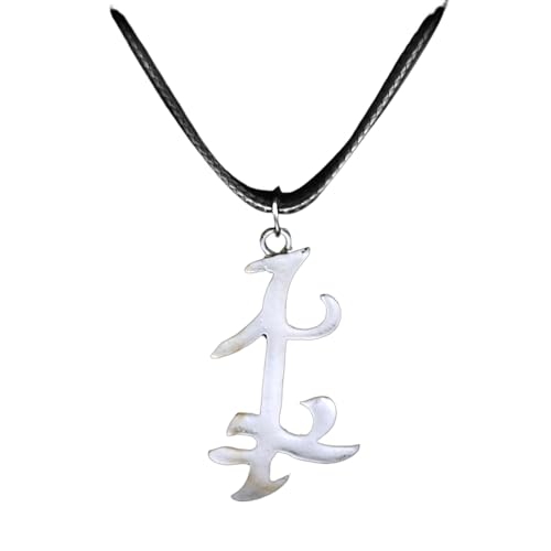 dongsheng Mode Die sterblichen Instrumente Stadt der Knochen Halskette Legierung Anhänger Leder Kette Parabatai Halskette Film Schmuck von Hao Wu Xuan