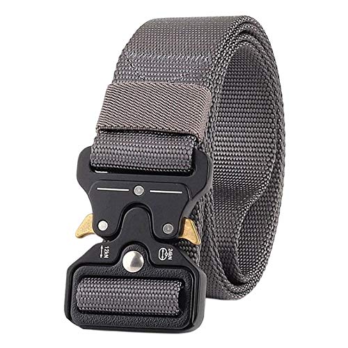 Haodasi Taktischer Nylon Gürtel für Herren, Heavy Duty Military Style Gurtband mit Metall Schnalle von Haodasi