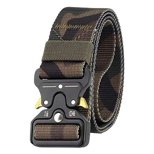 Haodasi Taktischer Nylon Gürtel für Herren, Heavy Duty Military Style Gurtband mit Metall Schnalle von Haodasi