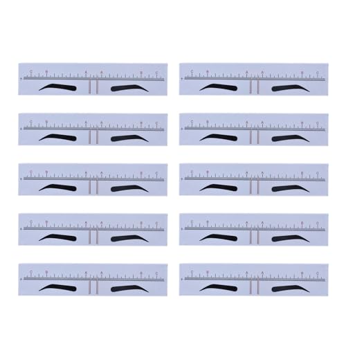 Tattooeyebrow Lurer Sticker Formwerkzeugstrecke Styling Microblading Guide Permanent Make Up Messungsschablone Vorlage 10x von Haodream