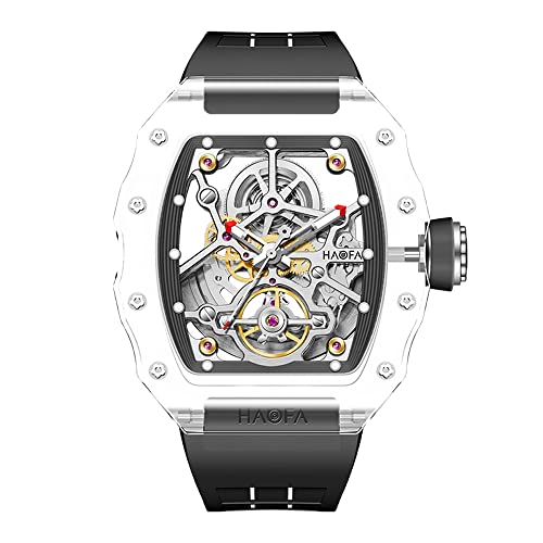 Haofa transparente Kristalluhr für Männer doppelseitige Hohle automatische mechanische Uhr 72 Stunden Stromreserve wasserdichte leuchtende Herren Uhr 2205 Schwarz Haofa transparente Kristalluhr für Männer doppelseitige Hohle automatische mechanische Uhr 72 Stunden Stromreserve wasserdichte leuchtende Herren Uhr 2205 Schwarz von Haofa
