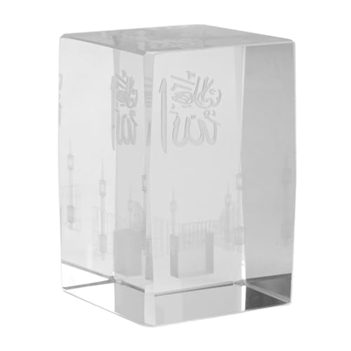3D Geätzter Papiergewicht 3D Gravured Crystal Cube 3D Geätzter Glaswürfel mit K9 -Kristall für Home Office Desk Decor von Haofy