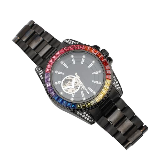 Haofy Mechanische Herrenuhr mit Automatikwerk 30m wasserdicht Stahluhr mit Leuchtzeigern für Alltag, Business, Freizeit, Geschenke von Haofy