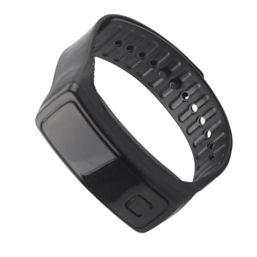 Haofy Einstellbare LED -Armbanduhr für Tägliche Verschleiß, Digitaler 12 -stündiges Elektronisches Display Uhr für Männer und Frauen (Black) von Haofy