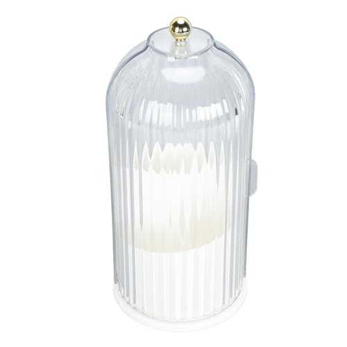 Make-up-Bürstenhalter 360 Grad drehbarer Organizer mit transparentem Material für schnellen Zugriff auf Kosmetika, Kunststoff-Organizer für Schminktisch, Bad, Reise für Frauen, Einsteiger, Profis von Haofy