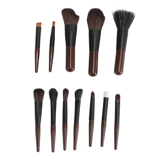 Haofy Mini -Make -up Pinsel von 12 Teilen Weiche Einzigartige Pinsel für eine Präzise Anwendung auf den Wangen, Nasenkontur, Errötende Lidschatten für Anfänger für Anfänger von Haofy