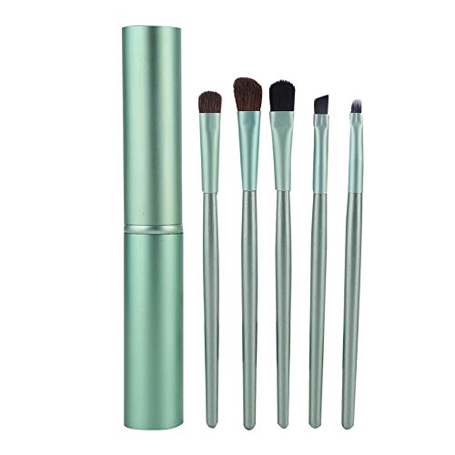 Make-up-Pinsel-Set für die Augen, 5 Stück, tragbarer Kosmetikpinsel, Lidschatten, Puderpinsel und Grundierung, Make-up-Werkzeug zum Mischen von Rouge von Haofy