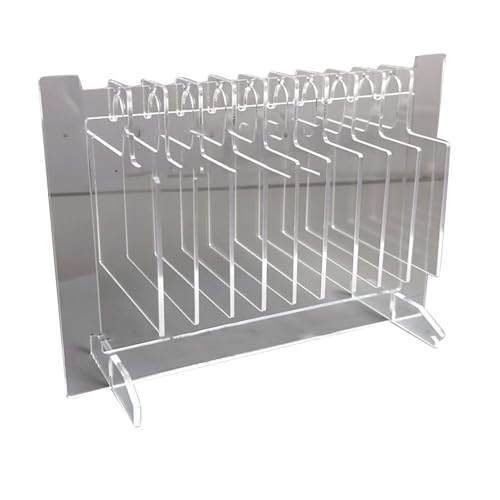 Nail Art Display Hanger Acrylständer Tragbarer Organizer für Präsentationsproben und -designs (L 12 Zoll 144 Auslasslöcher) von Haofy