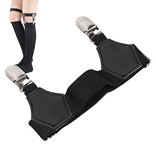 Sockenhalter, Fashion Metallsocken Doppelclips Verstellbare Sockenhalter Sockenhalter Halter Rutschfeste Clips für Damen und Herren von Haofy