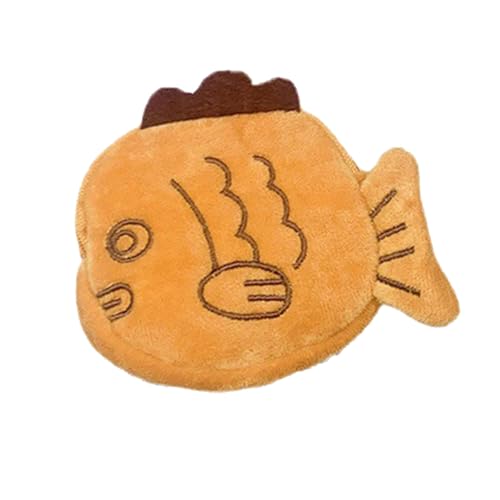 Weiche Plüsch-Taiyaki-Münzen-Geldbörse mit Kompakter Größe Zur Aufbewahrung von Datenkabeln von Haofy