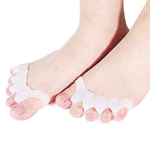 Zehenspreizer Set Hallux Valgus Zehenspreizer Silikon, Haofy Hallux Korrektur Zehen Separator für Hammerzehen Krallen Zehen, Toe Separator Zehentrenner Silikon Zehen Korrektur für Damen und Herren von Haofy