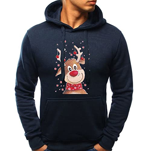 Weihnachtspullover Herren 5XL, Ugly Christmas Sweater Herren 6XL, Weihnachtspullover Damen Katze, Weihnacht Pullover, Hässliche Weihnachtspulli Herren,Kapuzenpullover Weihnachten von Haohon