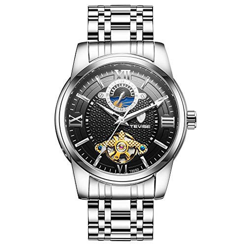 Armbanduhren,wasserdichte Automatikuhr Für Herren, Schwarze Farbe von Haonb