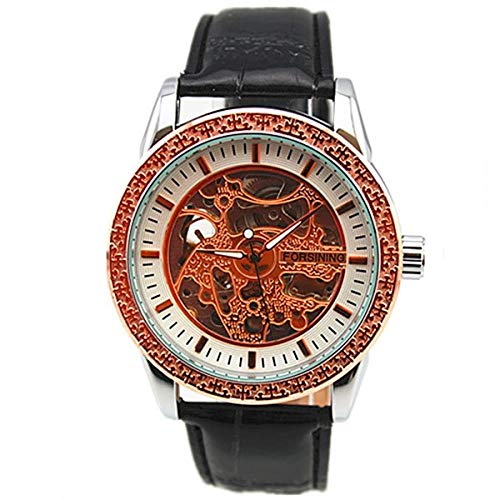 Herrenuhren,Fashion Watch Leather Strap Automatische Mechanische Herrenuhr A von Haonb