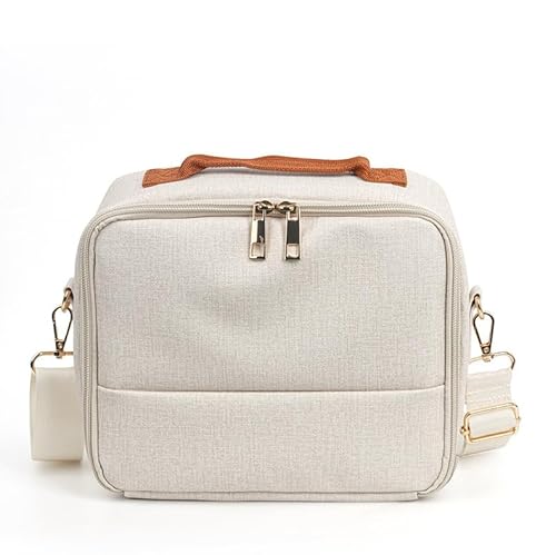 Haotermai Große Make-up-Tasche mit Schultergurten, Reise-Make-up-Tasche, große Kapazität, Kulturbeutel für Kosmetik, Make-up-Pinsel, Organizer – Blau, Apricot-1, Schriften Haotermai Große Make-up-Tasche mit Schultergurten, Reise-Make-up-Tasche, große Kapazität, Kulturbeutel für Kosmetik, Make-up-Pinsel, Organizer – Blau, Apricot-1, Schriften von Haotermai