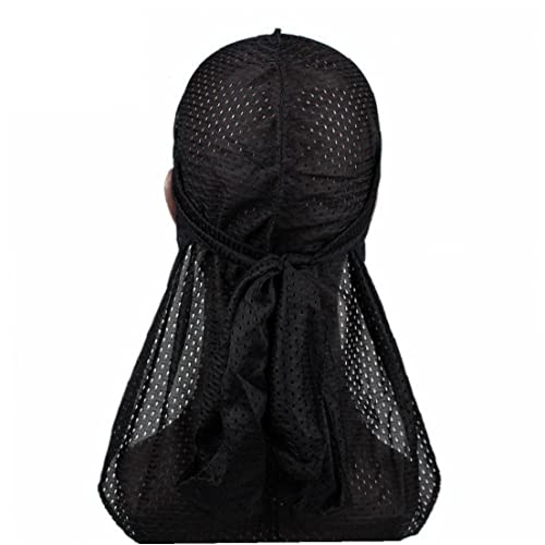 Sommer Männer Mesh Durag Atmungsaktive Haarausfall Chemo Kappe Hip-hop Schwanz Bandanas Für Frauen Männer Tägliche Dekoration von Haowul