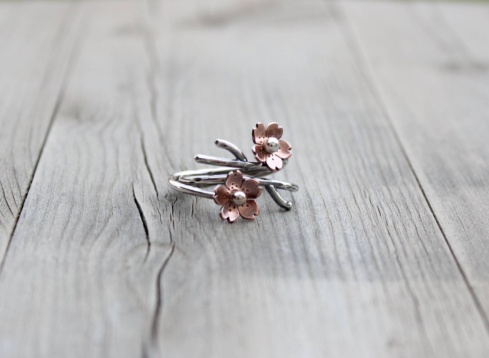 Set Mit 2 Verstellbaren Kupfer-Kirschblütenzweigringen, Kirschblütenkollektionen, Perfekte Geschenke Zum 22.hochzeitstag Set Mit 2 Verstellbaren Kupfer-Kirschblütenzweigringen, Kirschblütenkollektionen, Perfekte Geschenke Zum 22.hochzeitstag von HapaGirls
